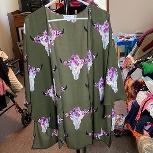 Cow skull kimono Size Med